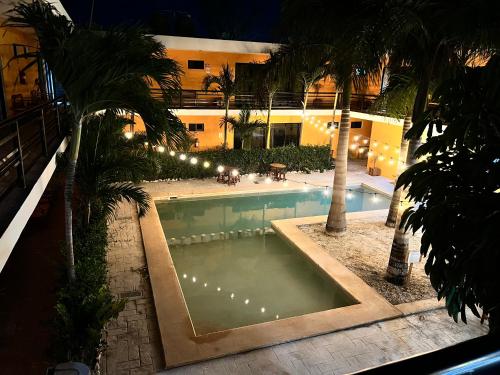 Poolen vid eller i närheten av Hotel Iker