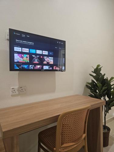 TV a/nebo společenská místnost v ubytování Casa Yusika