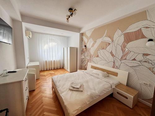 Postel nebo postele na pokoji v ubytování Vila A&B