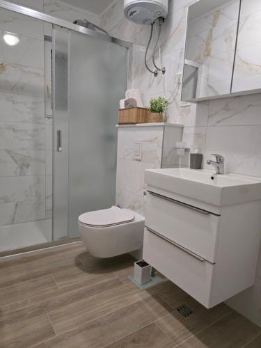 Phòng tắm tại Apartmani Darinka