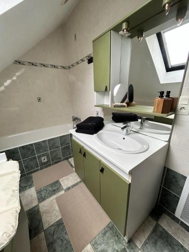 Dapur atau dapur kecil di La maison du brasseur vue mer