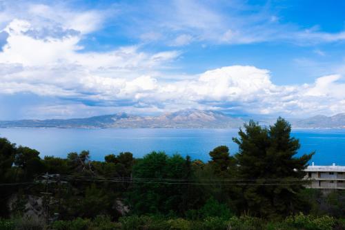 a view of a large body of water at Oropos By the Sea in Markópoulon Oropoú