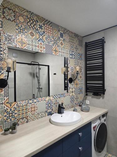 Et badeværelse på Apartament Marynarska