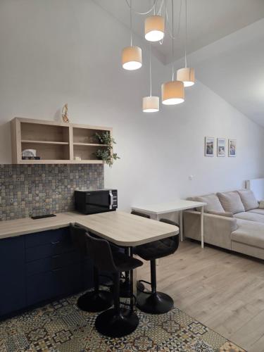 Et opholdsområde på Apartament Marynarska