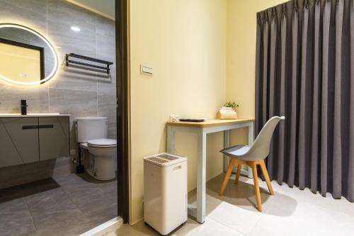 Koupelna v ubytování Langchao B&B