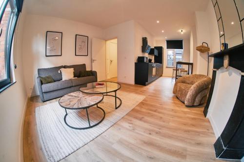 Dapur atau dapur kecil di Urbanchic Appartement cosy 1B