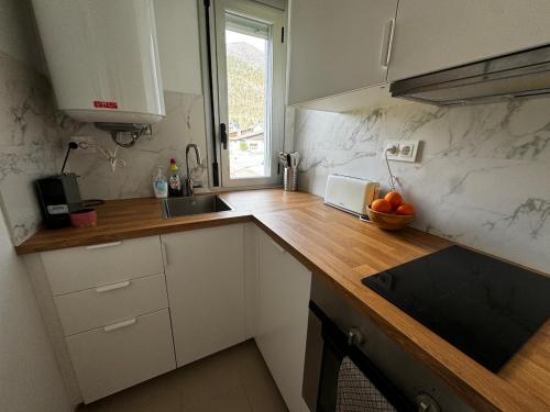 Kuchyň nebo kuchyňský kout v ubytování Apartament Vall de Barravés
