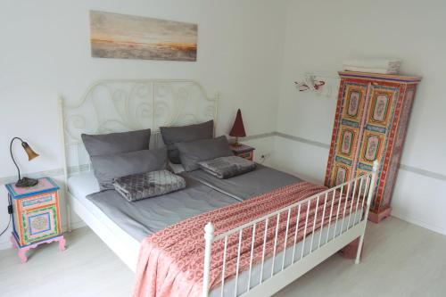 Katil atau katil-katil dalam bilik di Apartment mit Charme