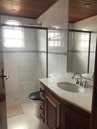 Koupelna v ubytování La Casa da Fotografia