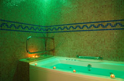 Kúpeľňa v ubytovaní Balneario Caldas de Luna