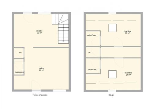 a floor plan of the proposed redevelopment of the site at Lo maisou in Pensol