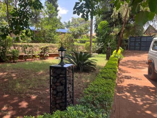 a street light in the middle of a yard at Kitonga Escape in Msaranga