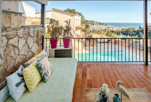 Πισίνα στο ή κοντά στο TOSSA DE MAR, MIRAMAR con piscina