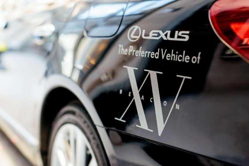a close up of the side of a black car at Fifteen Beacon Hotel in Boston
