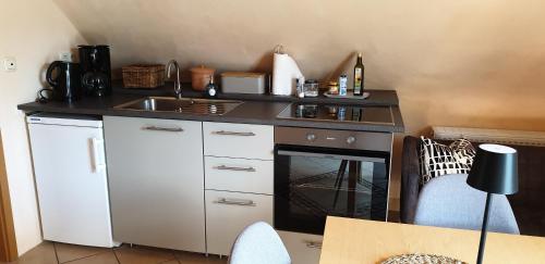 Dapur atau dapur kecil di Bioweingut Brohl