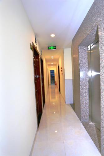 a hallway of a building with a hallway at Sun Sea Hotel in Quy Nhon