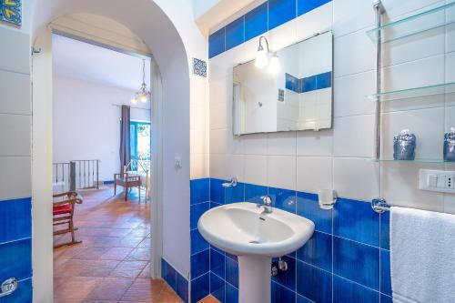 Koupelna v ubytování Al Palmento Relais