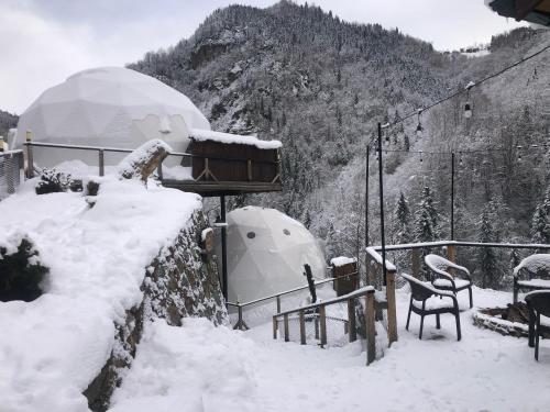Το Kaledome Evleri τον χειμώνα