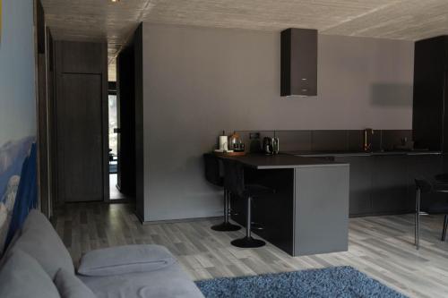Ruang duduk di JASNÁ Luxury Apartments with Mountain View