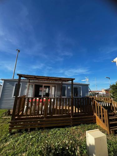 Μπαλκόνι ή βεράντα στο Mobil Home 014 climatisé -camping Novela-3Ch
