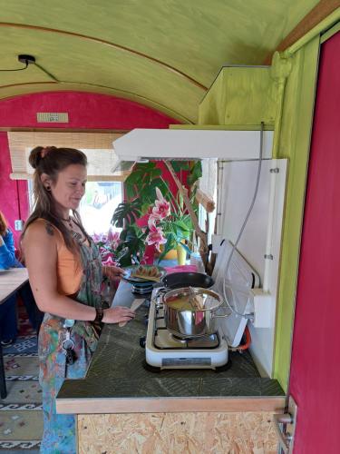 Hosté ubytování Pipowagen Doe Maar Roze