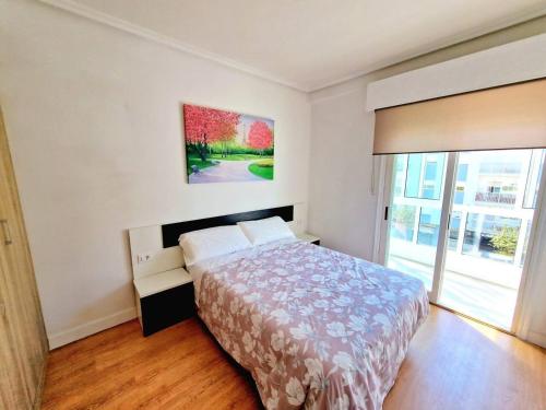 Postel nebo postele na pokoji v ubytování Espacioso y luminoso apartamento