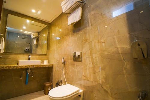 Ванная комната в Hotel Flora