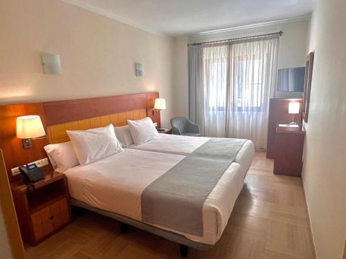 Postel nebo postele na pokoji v ubytování Hotel Córdoba Centro