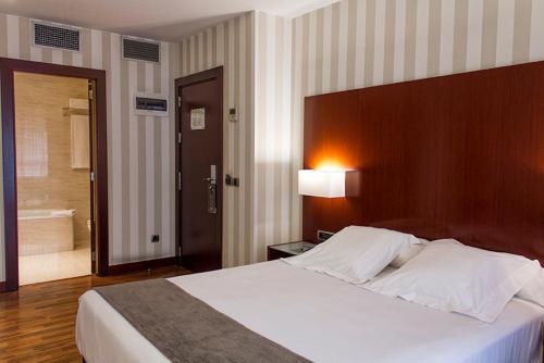 Postel nebo postele na pokoji v ubytování Hotel RH Murcia Centro