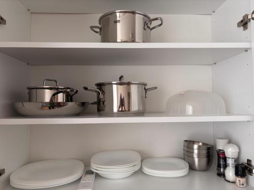 Dapur atau dapur kecil di NEW Apartman Surany