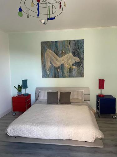 Postel nebo postele na pokoji v ubytování Casa Flavia-Residenza nel cuore di Ariccia