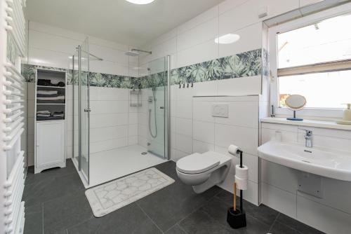 Koupelna v ubytování Ferienwohnung Hopf