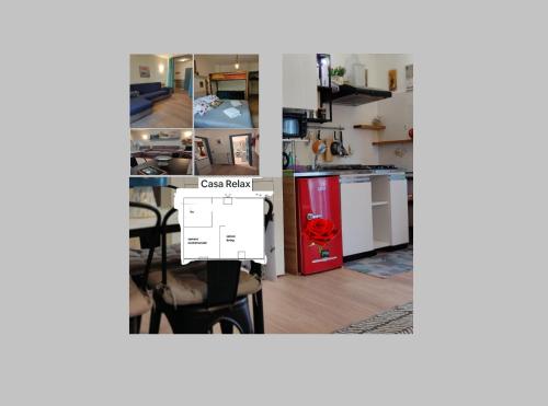 Appartamento relax Svitlanaにあるキッチンまたは簡易キッチン