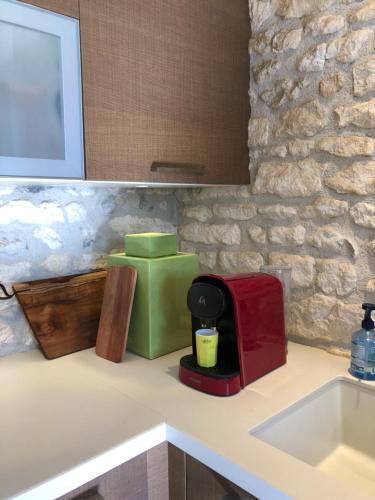 Η κουζίνα ή μικρή κουζίνα στο Logis du Bois Vert