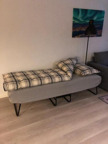Posezení v ubytování Flott leilighet midt i Tromsø sentrum med 5 voksne sengeplasser