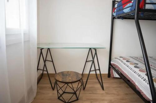 Letto o letti in una camera di Appartement cosy à Saint-Priest, 78m², proche tramway