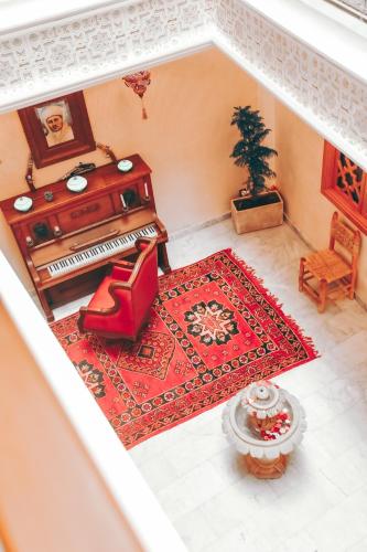 Posezení v ubytování Riad Tislite & SPA