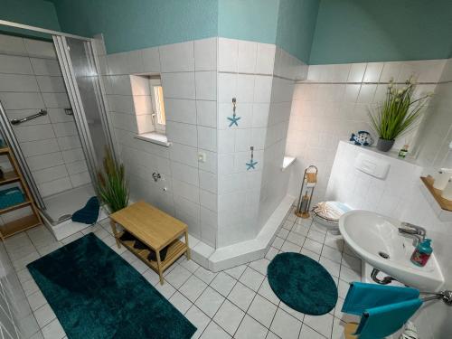 Ένα μπάνιο στο Appartment zum Wohlfühlen