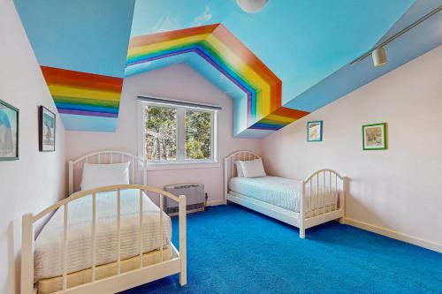 Ein Bett oder Betten in einem Zimmer der Unterkunft Klebenov Chalet