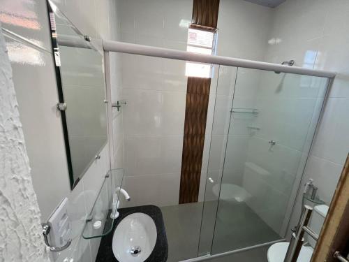 Koupelna v ubytování Hotel GAB RESIDENCIAL