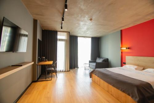 Postel nebo postele na pokoji v ubytování Hotel CH51