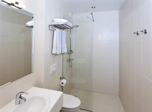 Koupelna v ubytování Hotel Klettur