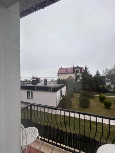 a view from the balcony of a house at Pod Kogutami Chałupy in Chałupy