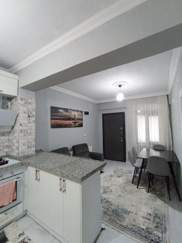 Dapur atau dapur kecil di Manzaram Tatil Evi