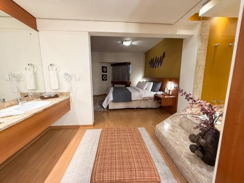 Χώρος καθιστικού στο Hotel Caiuá