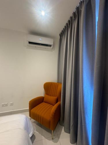Χώρος καθιστικού στο City View 1Bed APT
