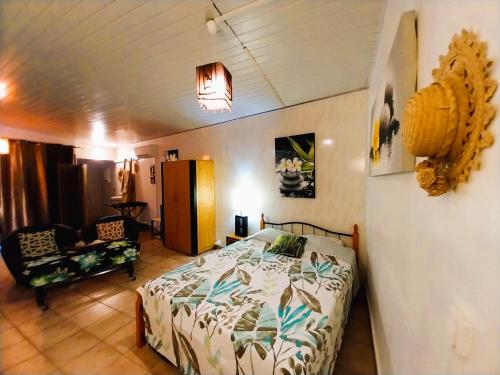 Postel nebo postele na pokoji v ubytování TAHITI - Erima POOL Studio
