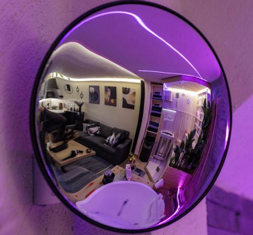 Ruang duduk di A' Casuzza Suite Room