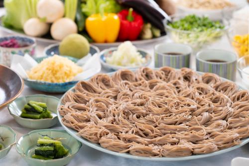 Mad på ryokanen eller i nærheden