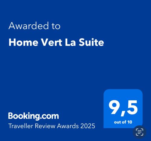 Certifikát, hodnocení, plakát nebo jiný dokument vystavený v ubytování Home Vert La Suite